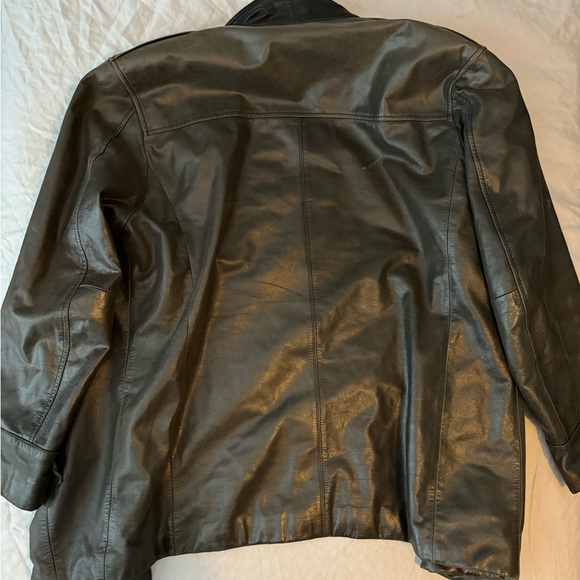 VINTAGE KENNETH COLE (New York) GENUINE LEATHER COAT. Size XL - Picture 4 of 14